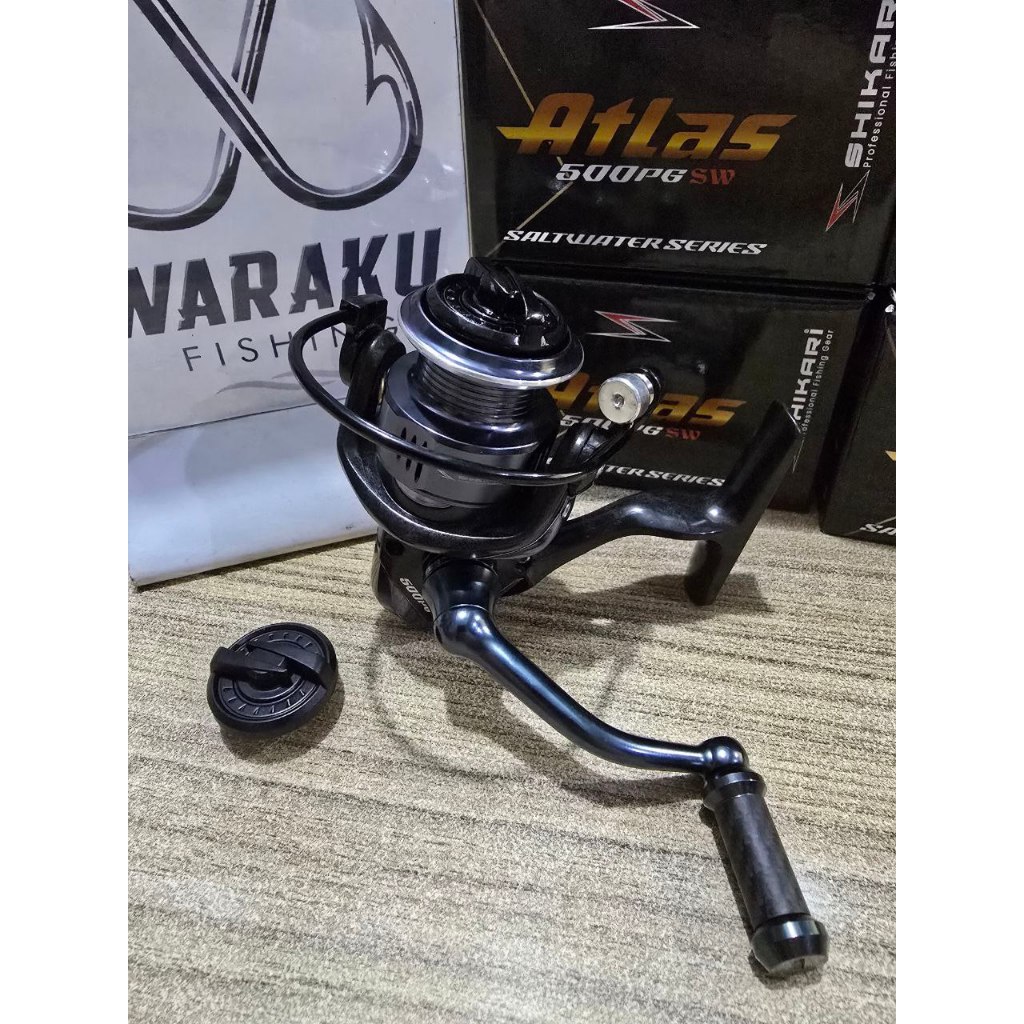 SHIKARI ATLAS 500PG Saltwater Shrimp Reel (Very Light Carbon Body ...