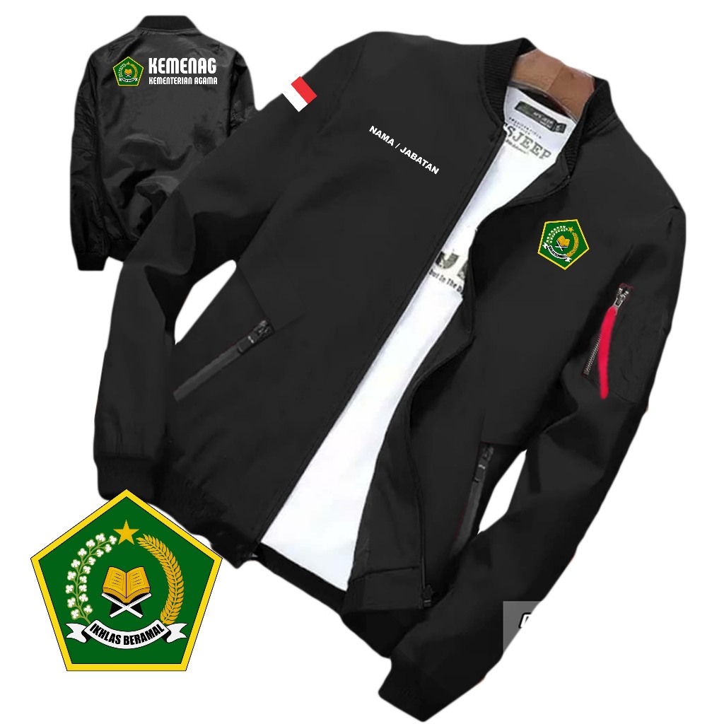 REVERSIBLE BOMBER JACKET WITH RELIGIOUS MINISTRY OF RELIGION SCREEN ...