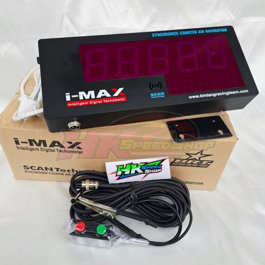 TACHOMETER IMAX DIGITAL BRT RPM METER MOTORCYCLE CAR CARBURETOR ...