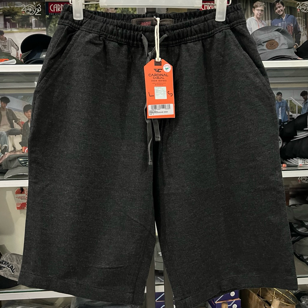 Cardinal Pleated Baby Terry Shorts with Drawstring Original Ripped/ Men ...