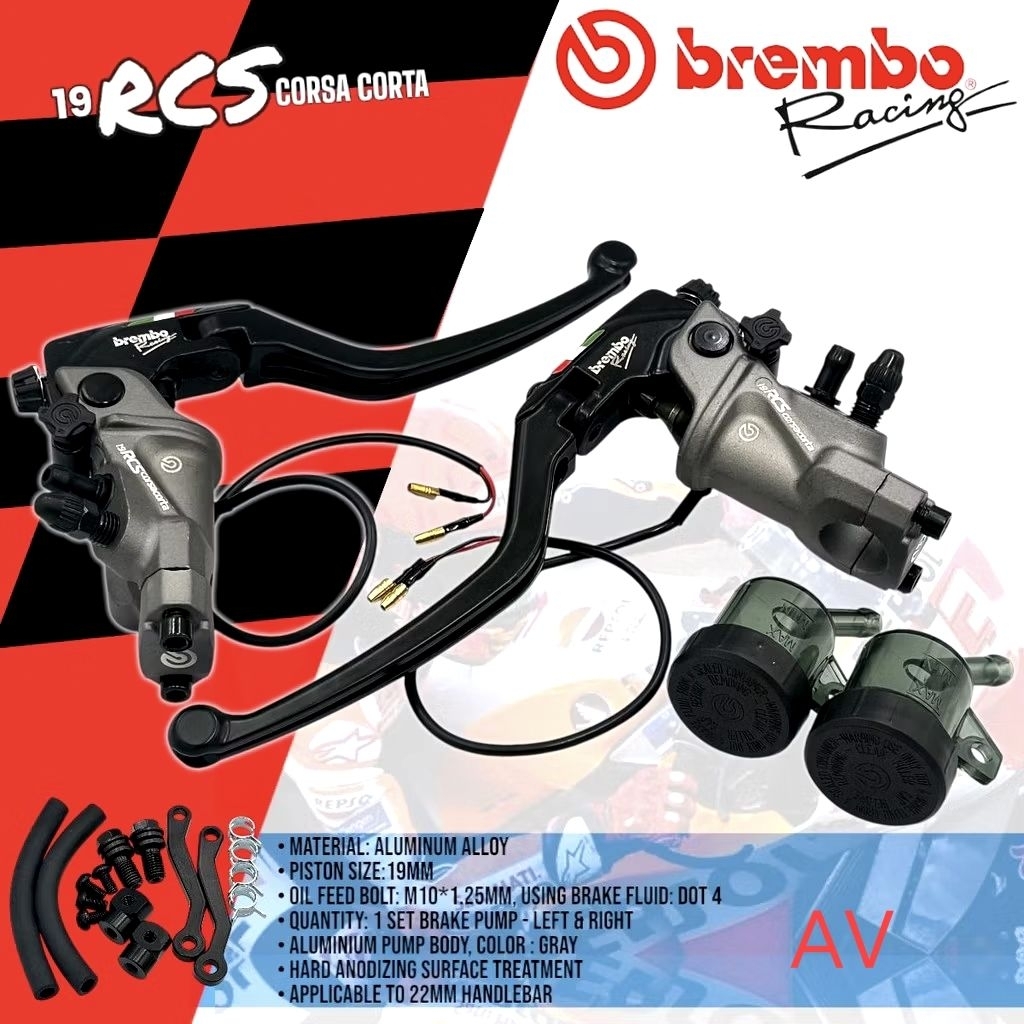RCS19 Corsa Vietnam Brake Master Handle Model 2 Tubes Left Right Plus ...