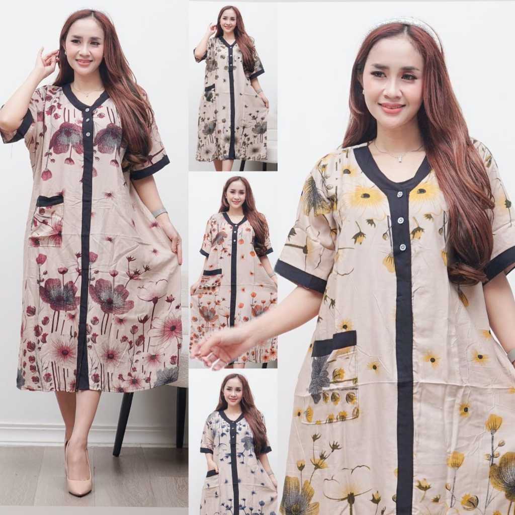 Latest Jumbo Modern Daster for Nursing Women with Buttons, Cool Rayon ...