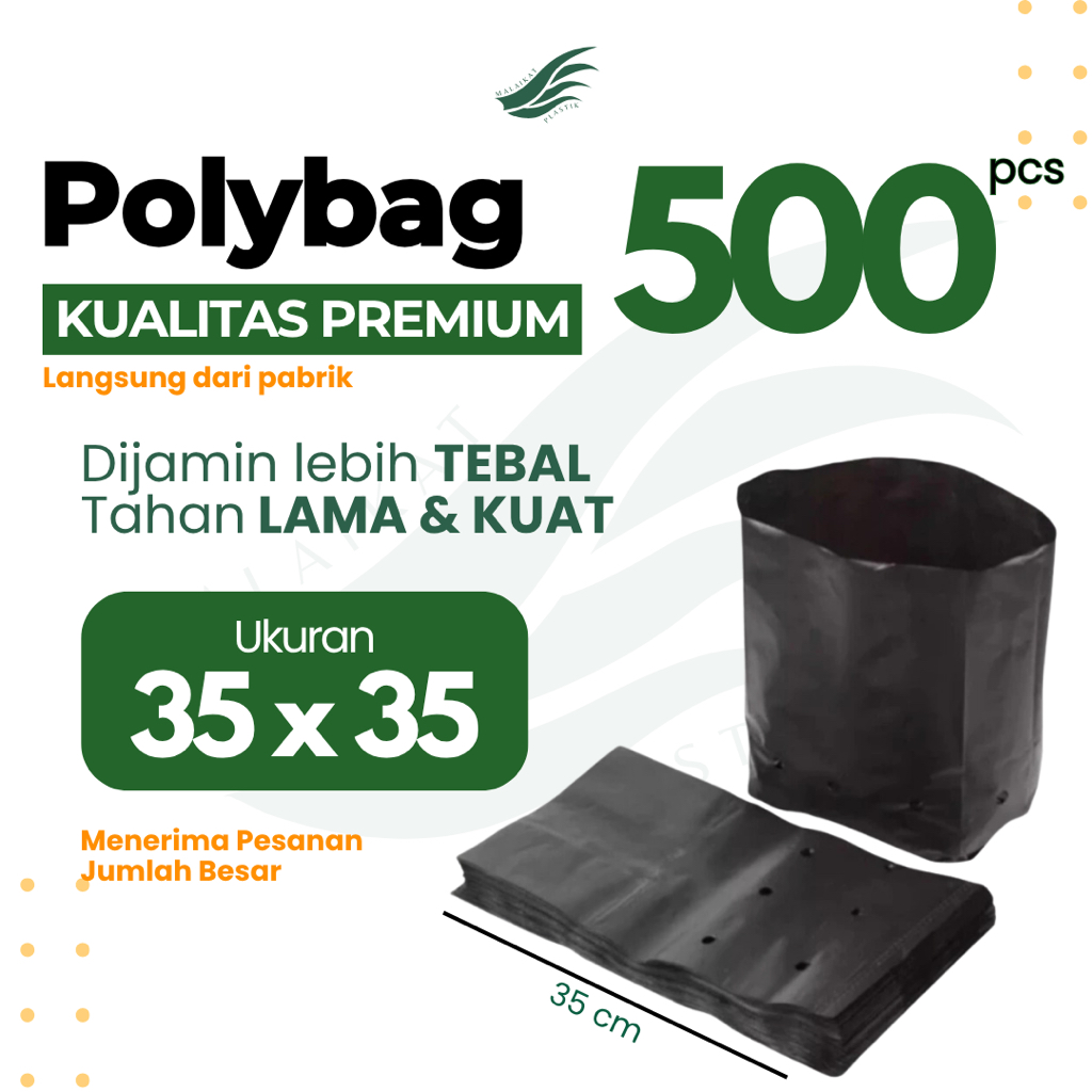 Polybag Polybek 35x35 500 Pcs THICK DURABLE | Shopee Malaysia