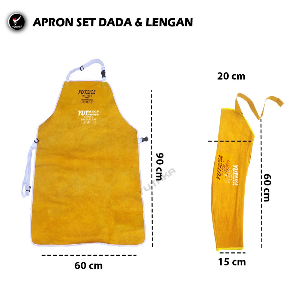 Premium CHEST APRON And ARM APRON 1 SET tan leather | Shopee Malaysia