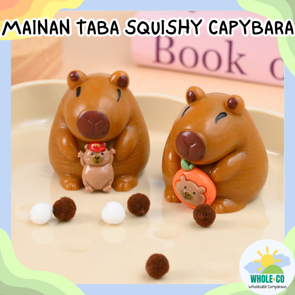 Taba Squishy Capybara Premium Animal Capybara Gemoy Fat Chocolate Cute ...