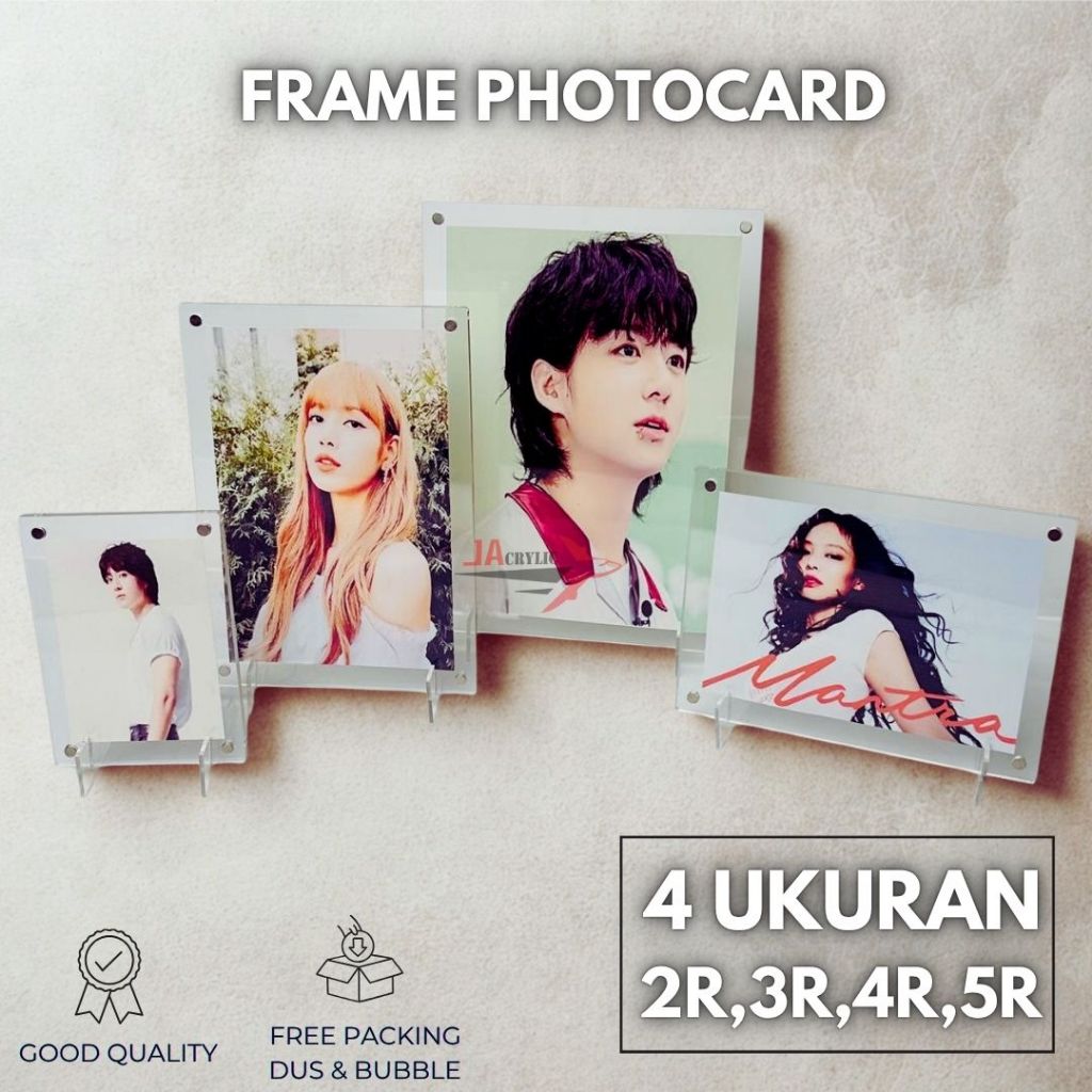 Magnetic Acrylic Photocard Frame / Korean Photo Card Frame Size 2R 3R ...