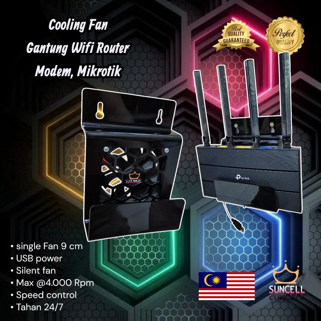 Hanging Cooler for WiFi Router Modem/ Mikrotik/ ONT/ Nintendo Switch ...