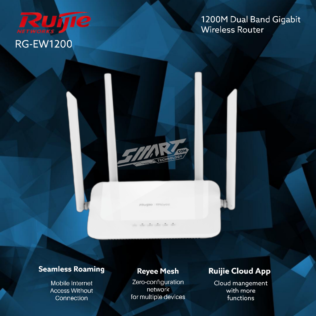 Ruijie Reyee RG EW1200 AC1200 Dual Band Wireless Router | Shopee Malaysia