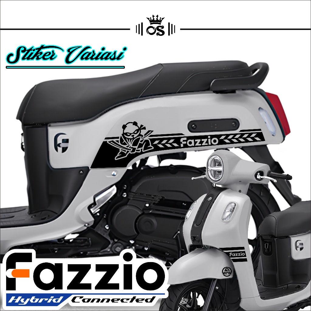 FAZZIO CUTTING STICKER / MTF 58 / FAZZIO STRIPING / YAMAHA FAZZIO ...