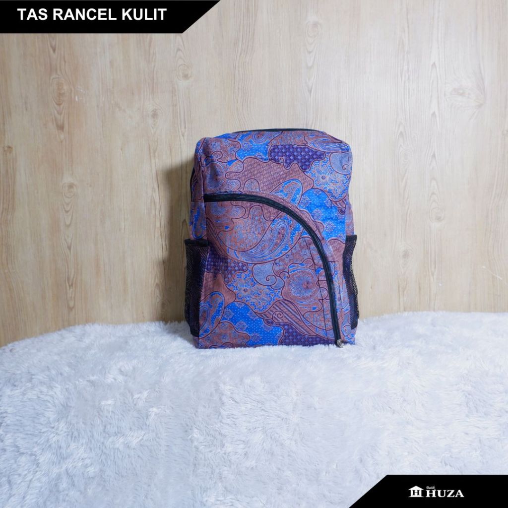 Batik Huza Batik Carrying Bag Leather Backpack | Shopee Malaysia