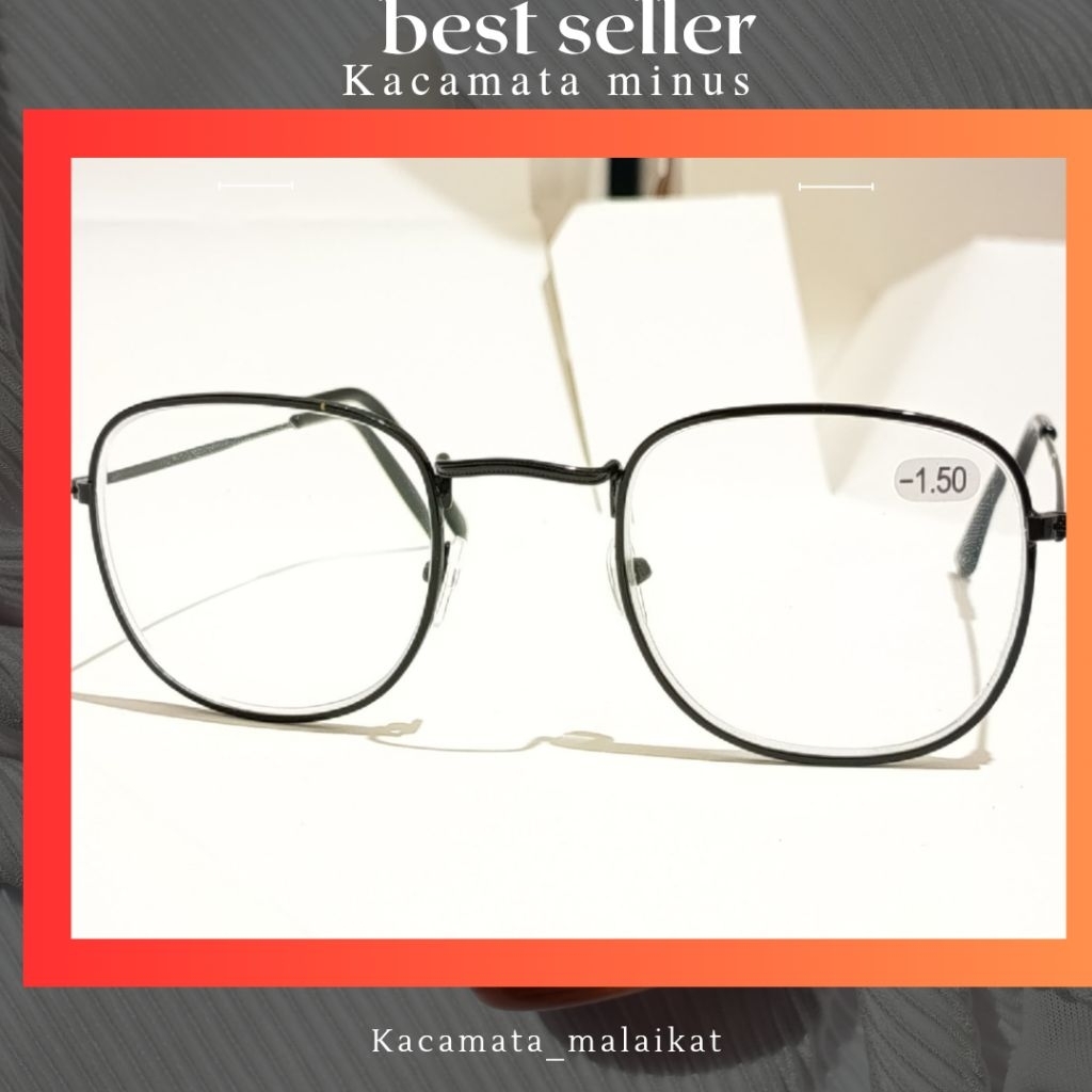 Iron Frame Nearsighted Glasses From Sizes -50 to -4.00 | Shopee Malaysia