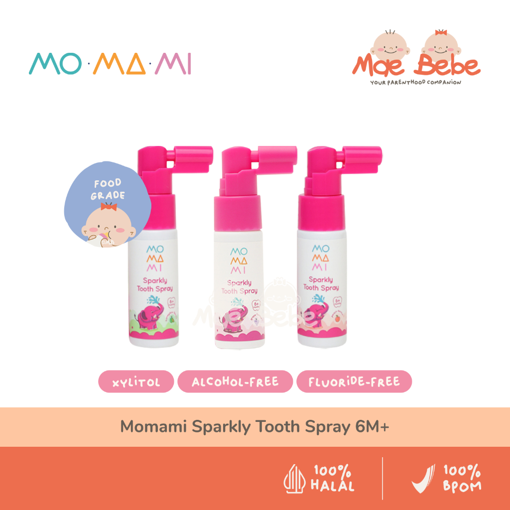 Momami Oral Care 6M+ Sparkly Tooth Spray With Xylitol Children's Teeth ...