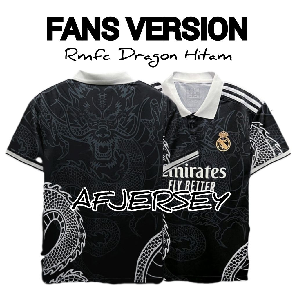 FANS Rmfc Dragon black Football Jersey black 2023 2024 Home Away 3rd ...