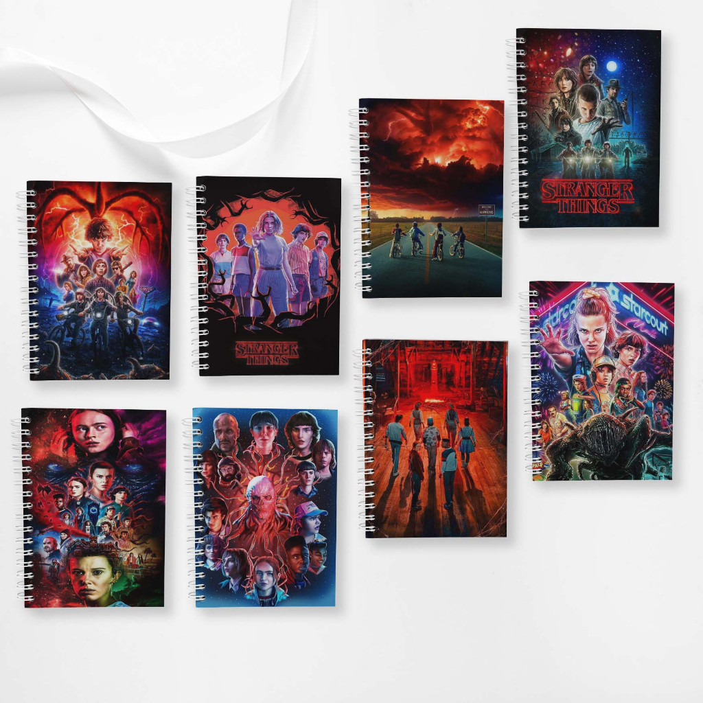 Large Spiral Note Book (10 cm X 14 cm) Stranger Things Edition | Shopee ...