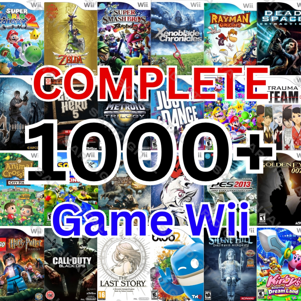 Nintendo Wii COMPLETE 1000+ Game (can be played on Wii, Android, iOS ...