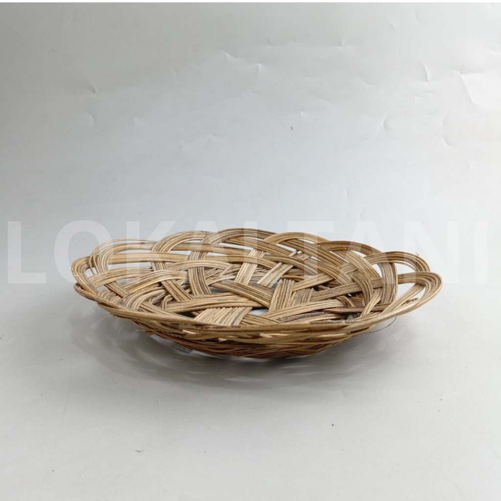 Woven Stick Plate / Round Rattan Plate / Woven Rattan Plate | Shopee ...
