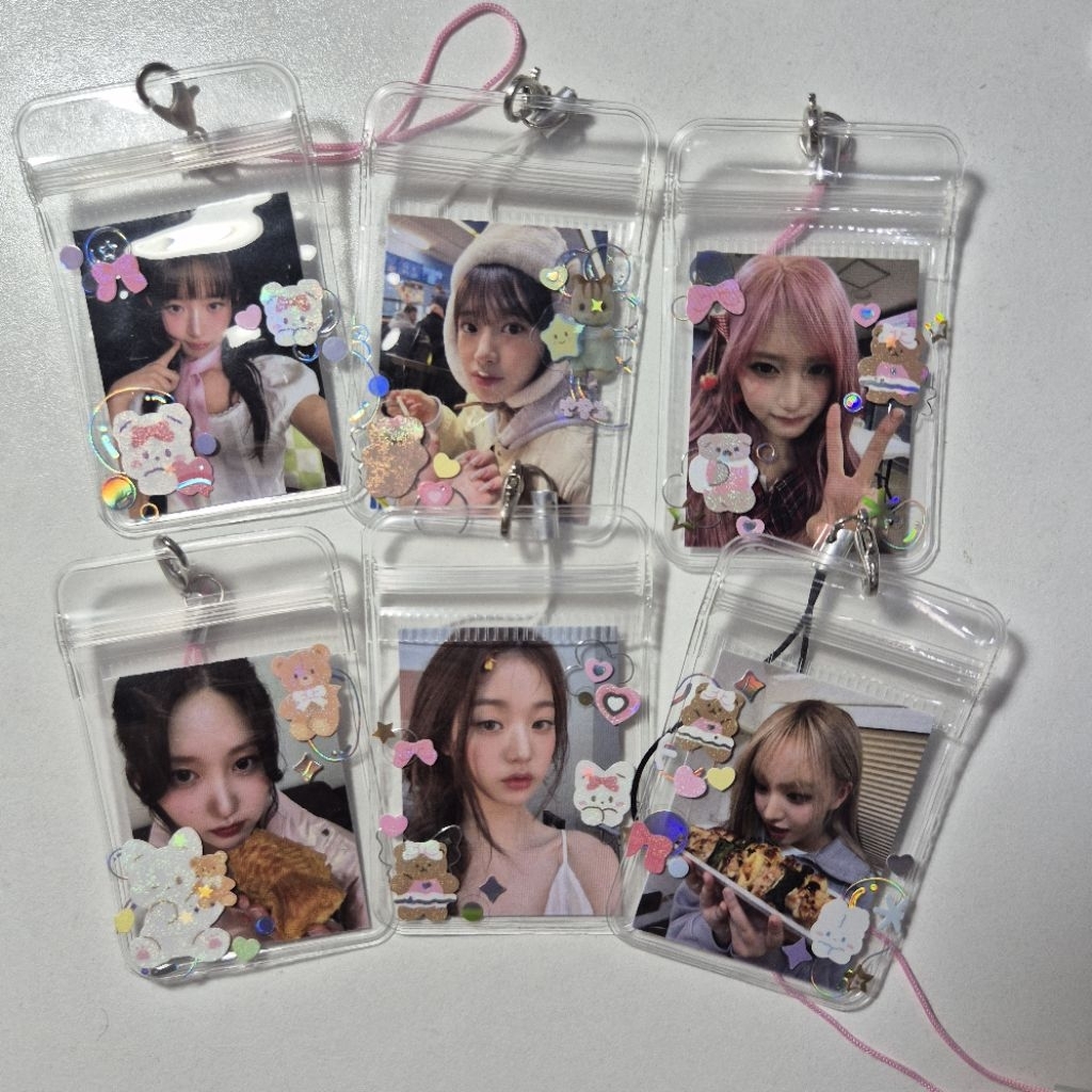 Kpop ID Photo Keychain Fanmade Merch Aespa Itzy Lesserafim Ive Illit ...