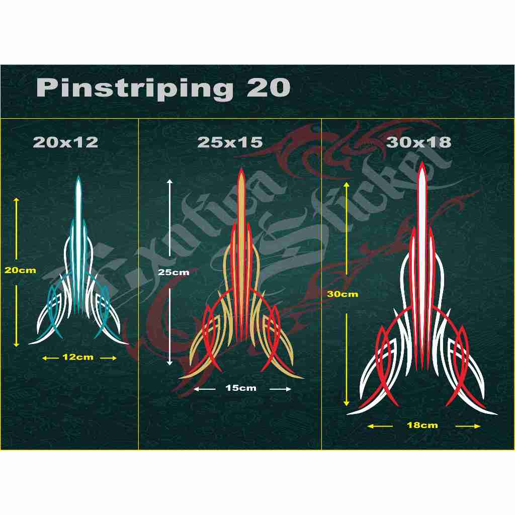 Pinstriping 20 lis body motor cutting sticker | Shopee Malaysia