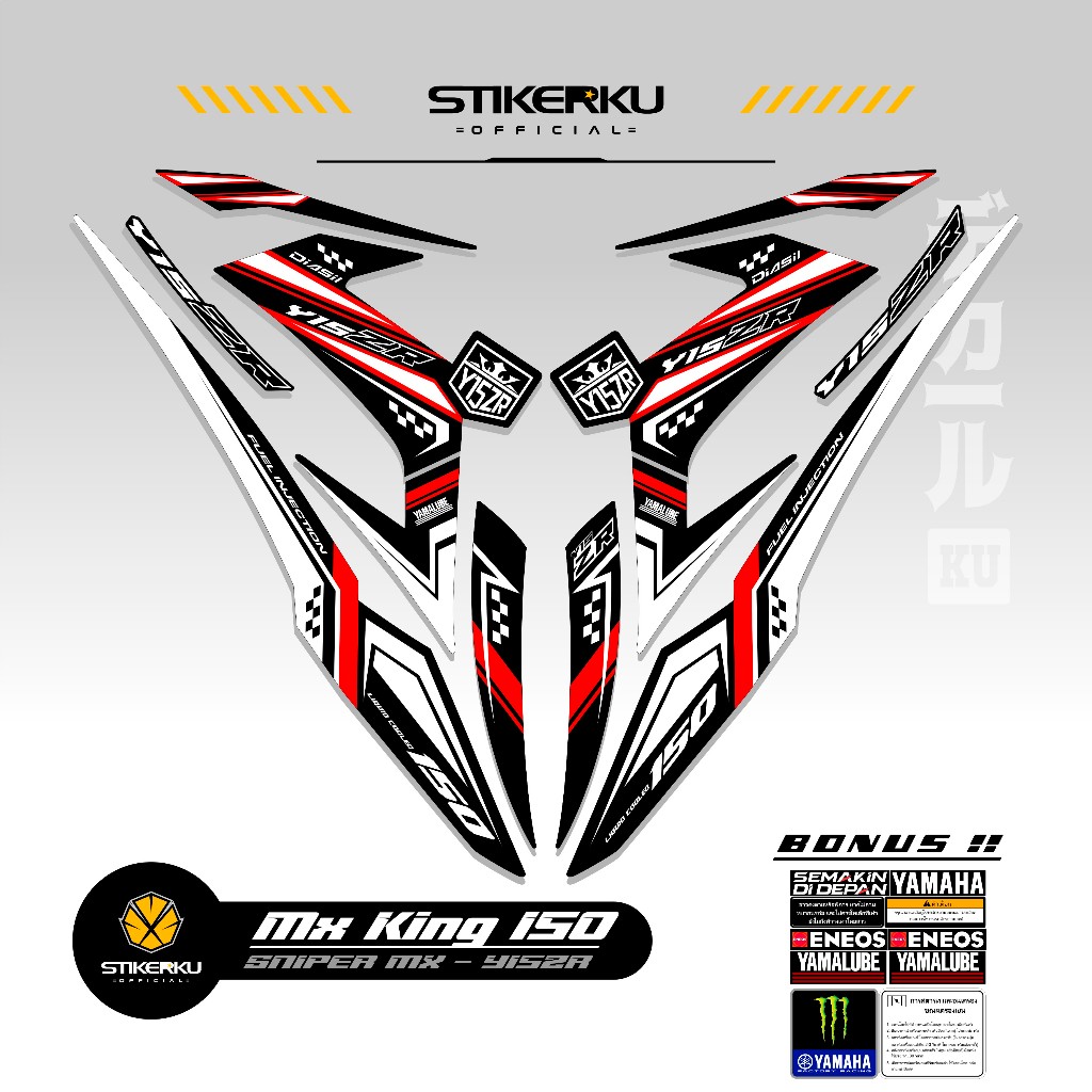 STRIPING MX KING 150 CO53/ Y15ZR STICKER/ MX KING150 STICKER/ SNIPER150 ...