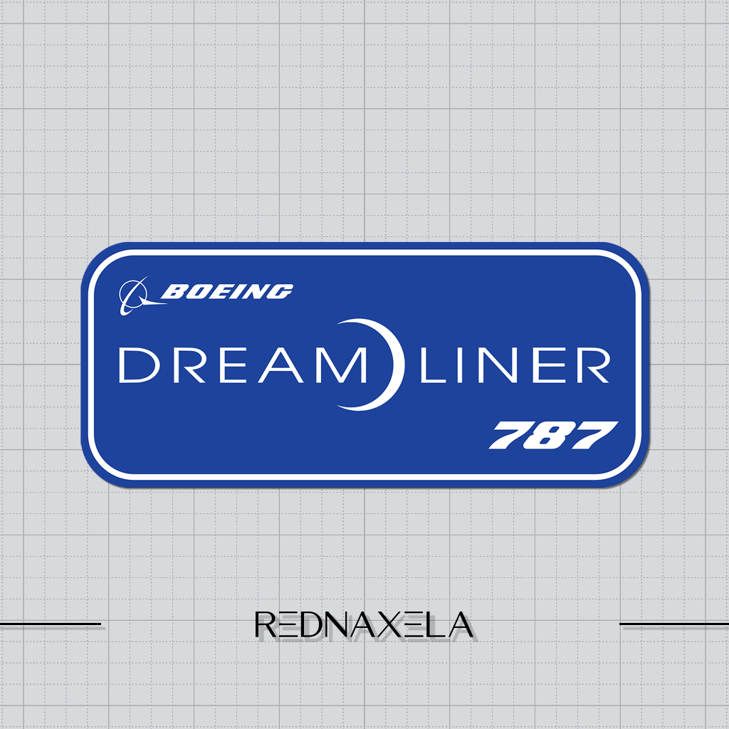 Vinyl Boeing 787 Dreamliner Sticker Outdoor Suitcase Sticker Waterproof ...