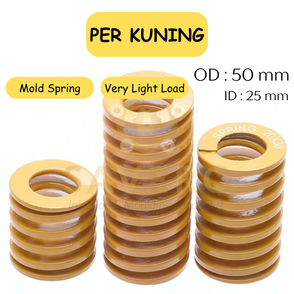 Yellow Spring OD 50mm ID 25mm Yellow Mold Spring 50 mm 1 | Shopee Malaysia