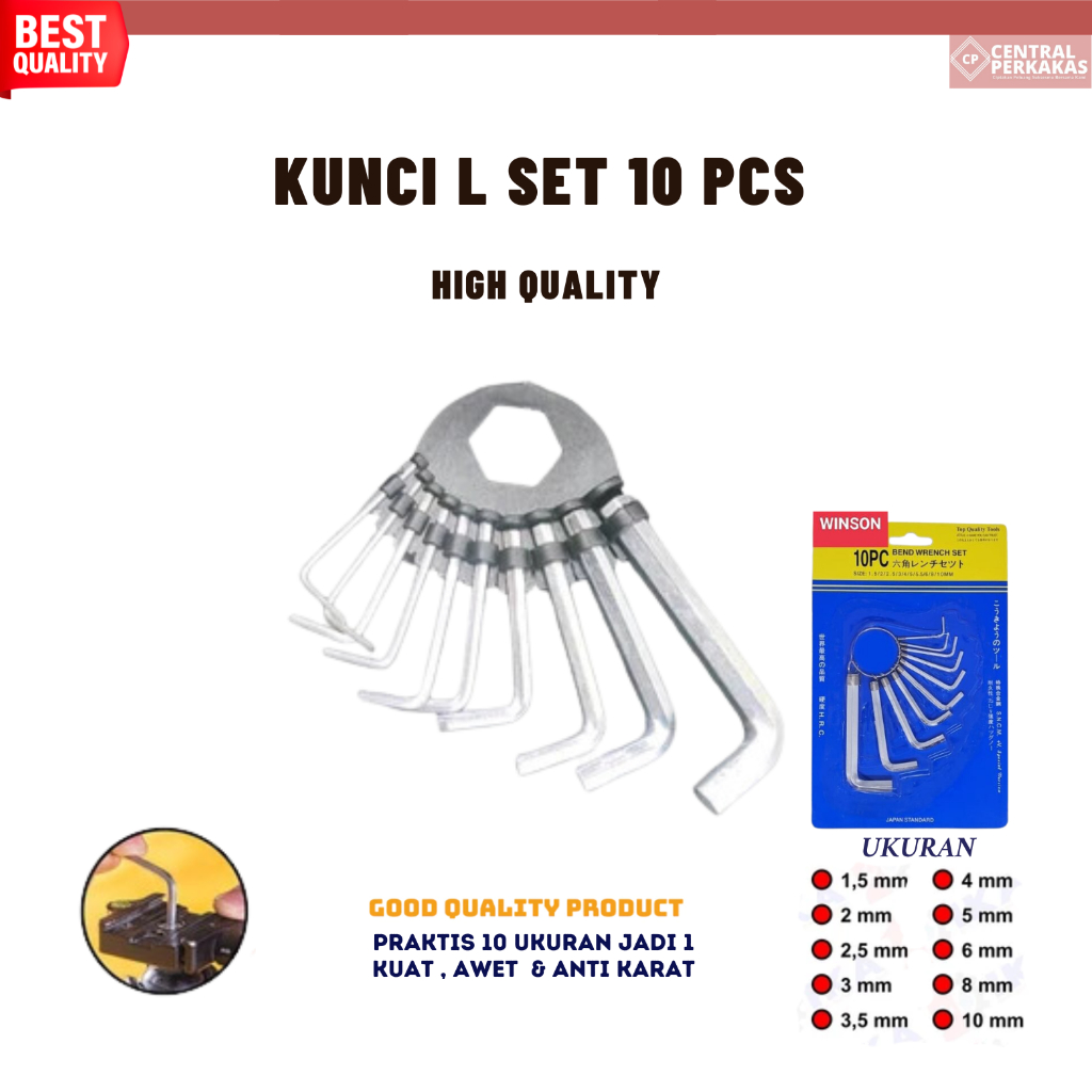 L-shaped wrench set complete full set of L-shaped wrenches multi ...