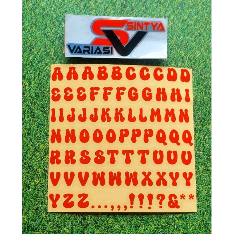 Sticker Alphabet STICKER CUTTING Versatile STICKER | Shopee Malaysia
