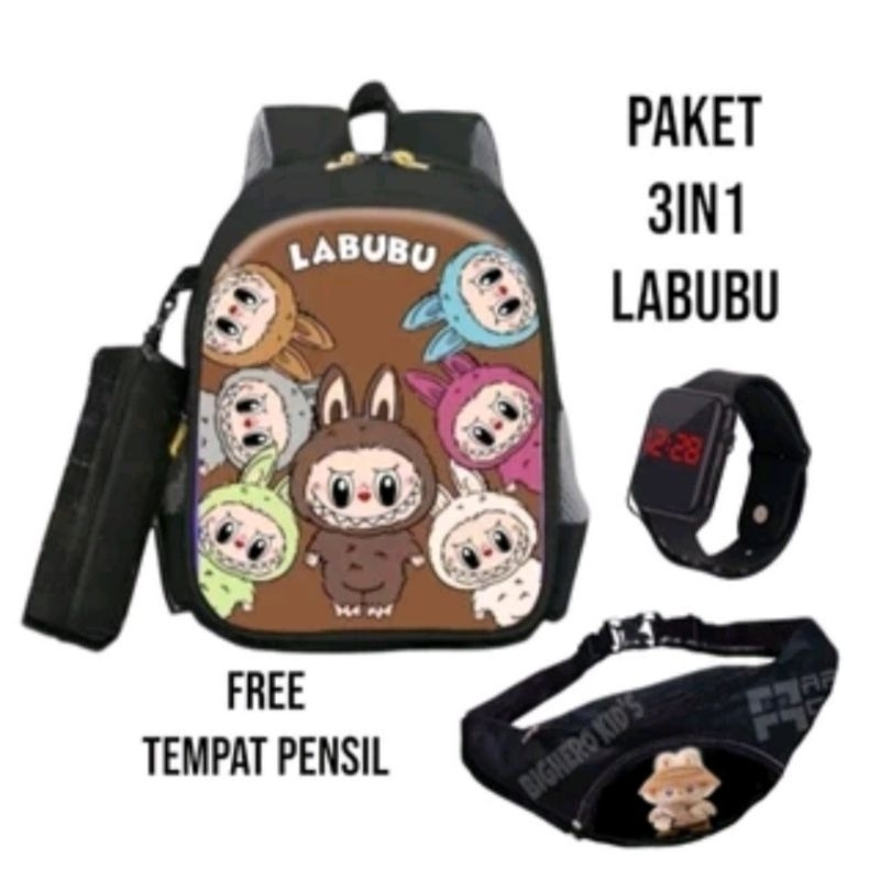 [SAVER Package] labubu Backpack, labubu doll for school children ...