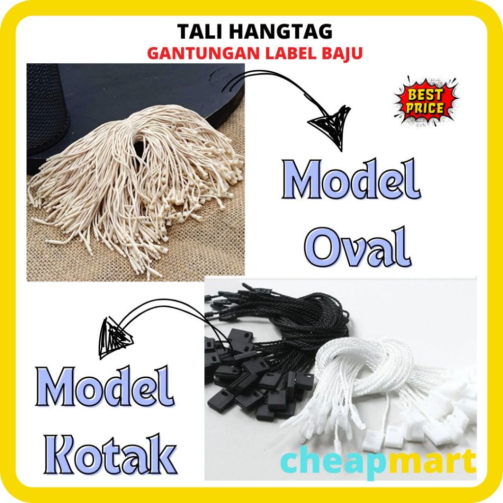 HANG TAG ROPE ECONOMIC PACKAGING (100 PCS) | Shopee Malaysia