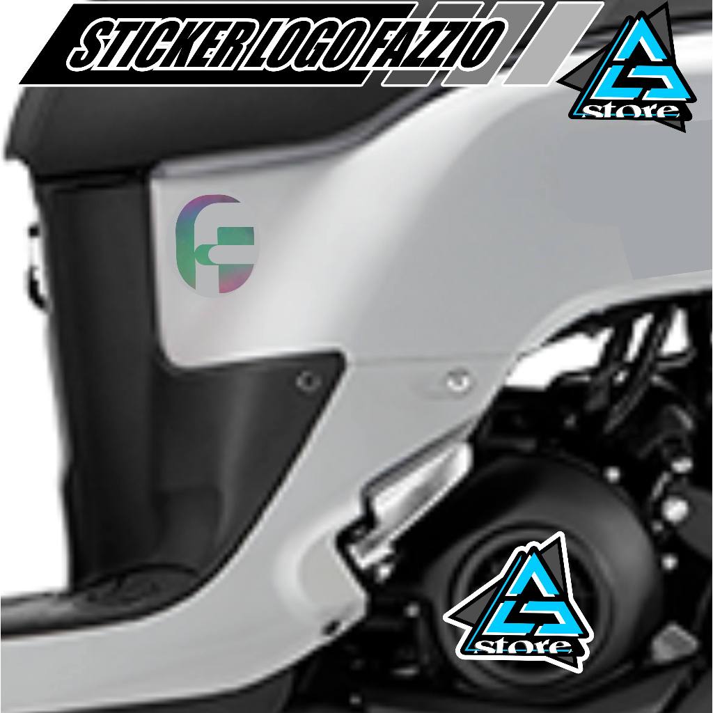 Cutting STICKER/FLOF LOGO STICKER/FAZZIO STICKER UNDER SEAT/FZIO LOGO ...