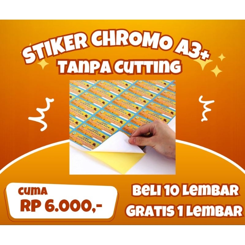 Custom A3+ size packaging Label Sticker WITHOUT CUTTING | Shopee Malaysia