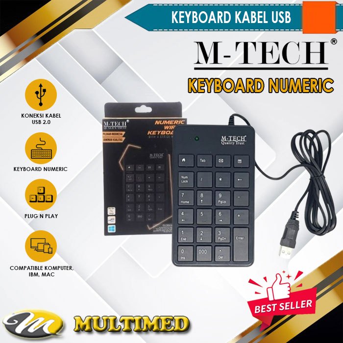 M-tech Numeric Keyboard USB Cable | Shopee Malaysia