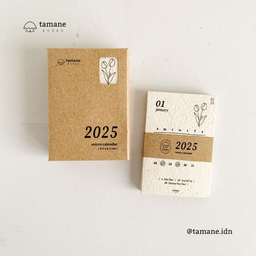 GARDENE 2025 Micro Calendar / Mini Calendar | Shopee Malaysia