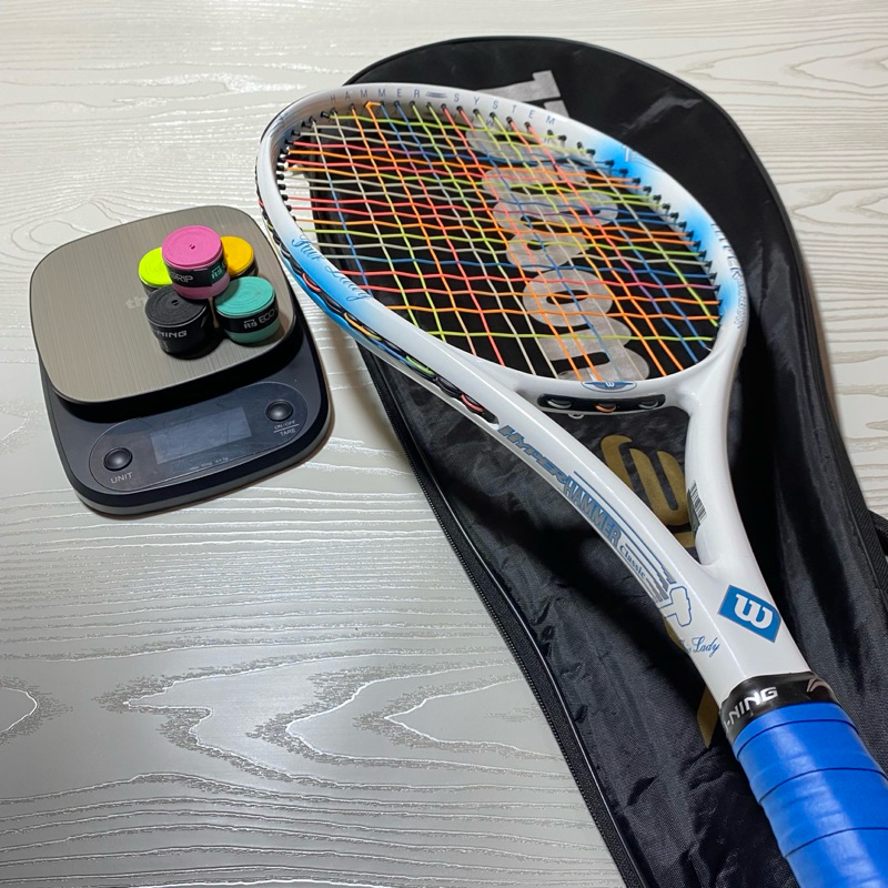 Wilson HYPER HAMMER CLASSIC FAIR LADY TENNIS RACKET + RAINBOW FULLSET ...