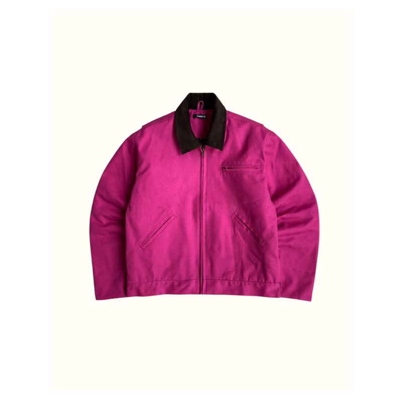 Timbre Work Jacket Duck Canvas Magenta Purple Wine | Shopee Malaysia
