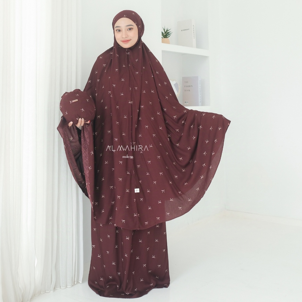 Coquette Ribbon Ribbon Prayer Robe Telekung | Jumbo Adult Premium Rayon ...