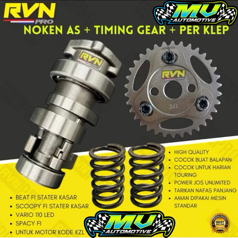 CAM RACING RRA NOKEN PACKAGE FI SCOOPY FI SPACY FI VARIO 110 LED CODE ...