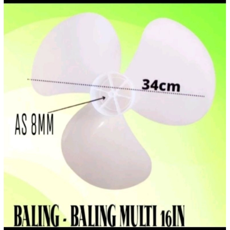 Original 16 inch Multi fan blade | Shopee Malaysia