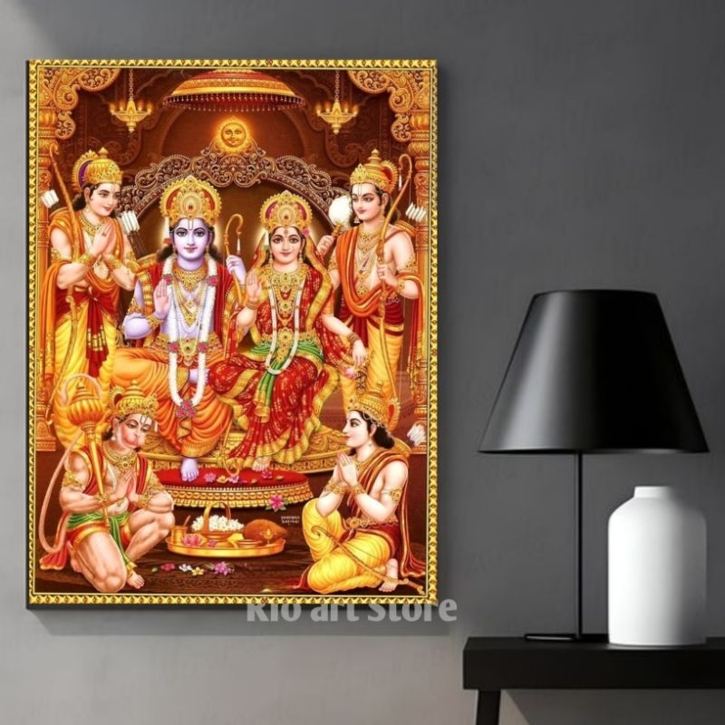 HIASAN DINDING Rama and sinta ramayana poster wall decoration for wall ...