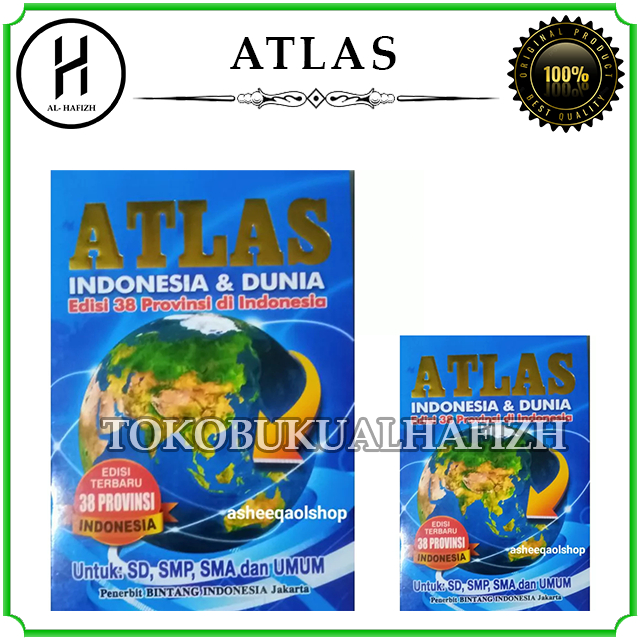 Latest Atlas Book Edition for 38 Provinces in Indonesia - Bintang ...