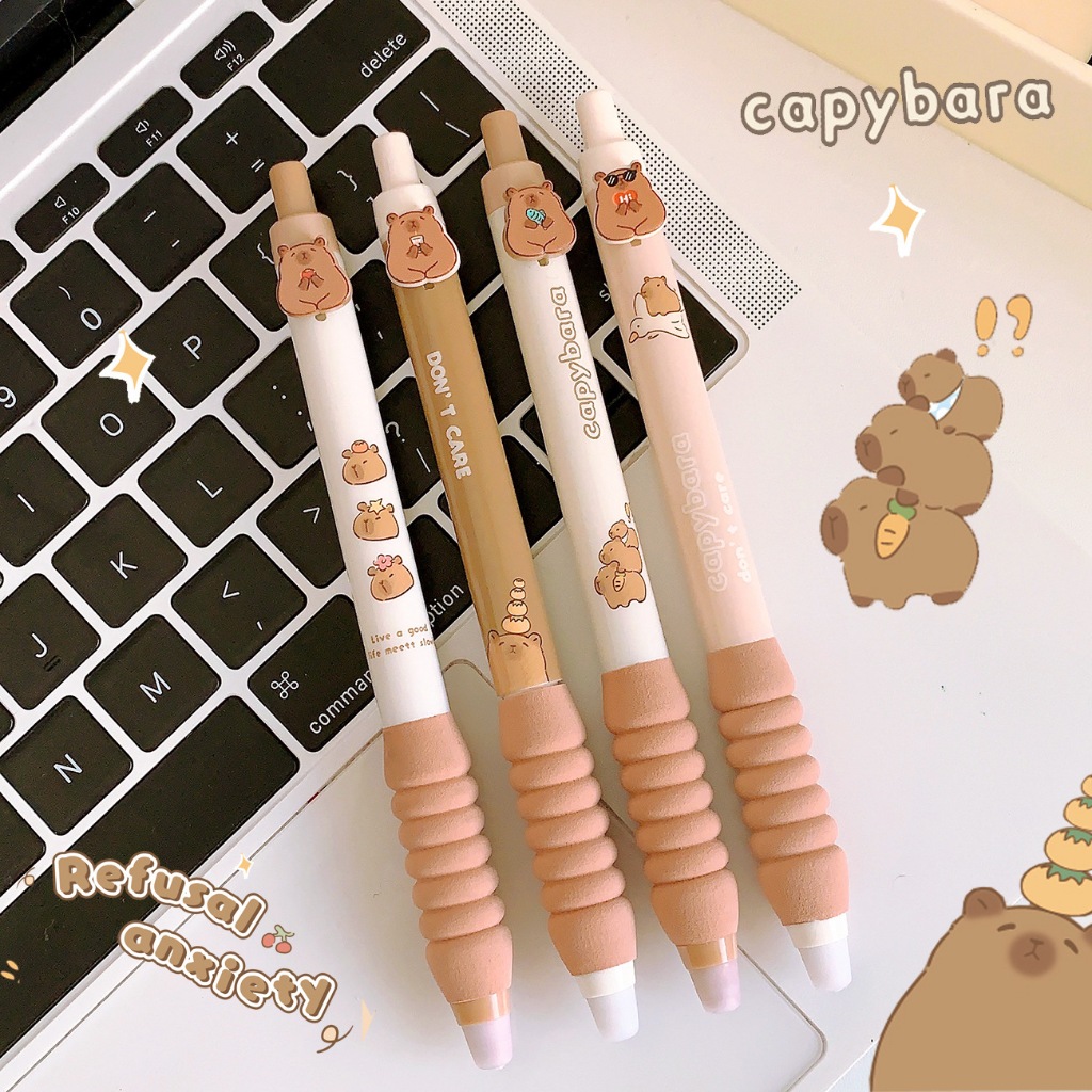 HITAM Capybara ERASER PEN | Foam PEN | Black INK PAINT PEN | Capybara ...
