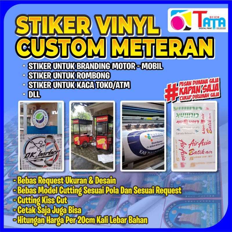 Print Custom Cutting Kiss Cut Meter Stickers | Shopee Malaysia