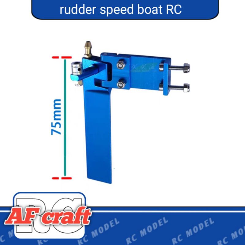 Speed Boat RC Model 75mm metal Rudder/steering | Shopee Malaysia