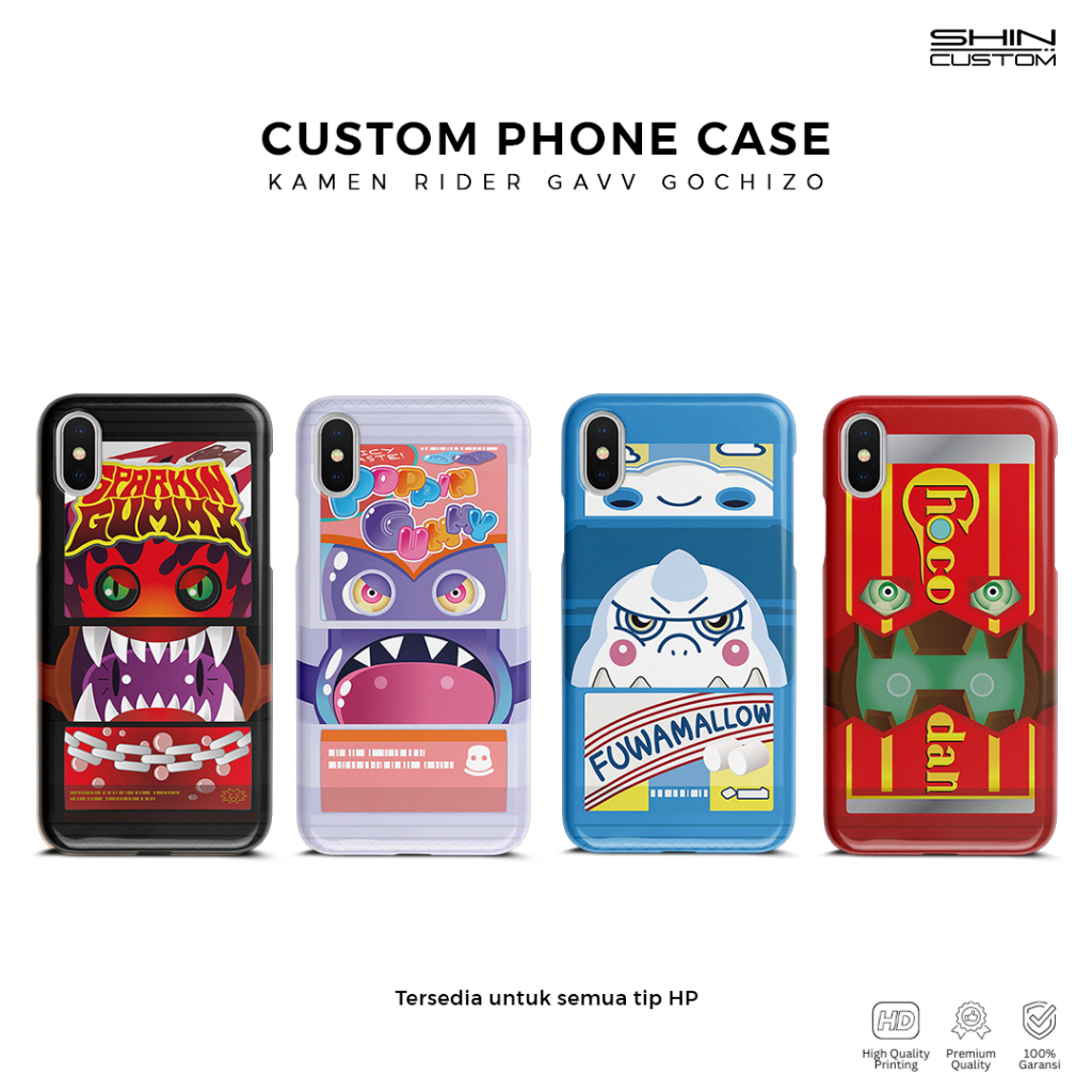 HP Custom Case Gochizo Kamen Rider Gavv Can Be Used For All Types of ...