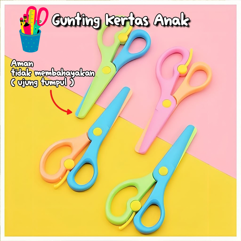 Safe MINI SCISSORS FOR CHILDREN / PAPER SCISSORS FOR KIDS / MINI PAPER ...