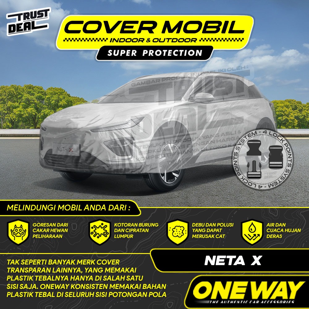 NETA X Waterproof Thick Transparent Plastic Car Cover | Shopee Malaysia