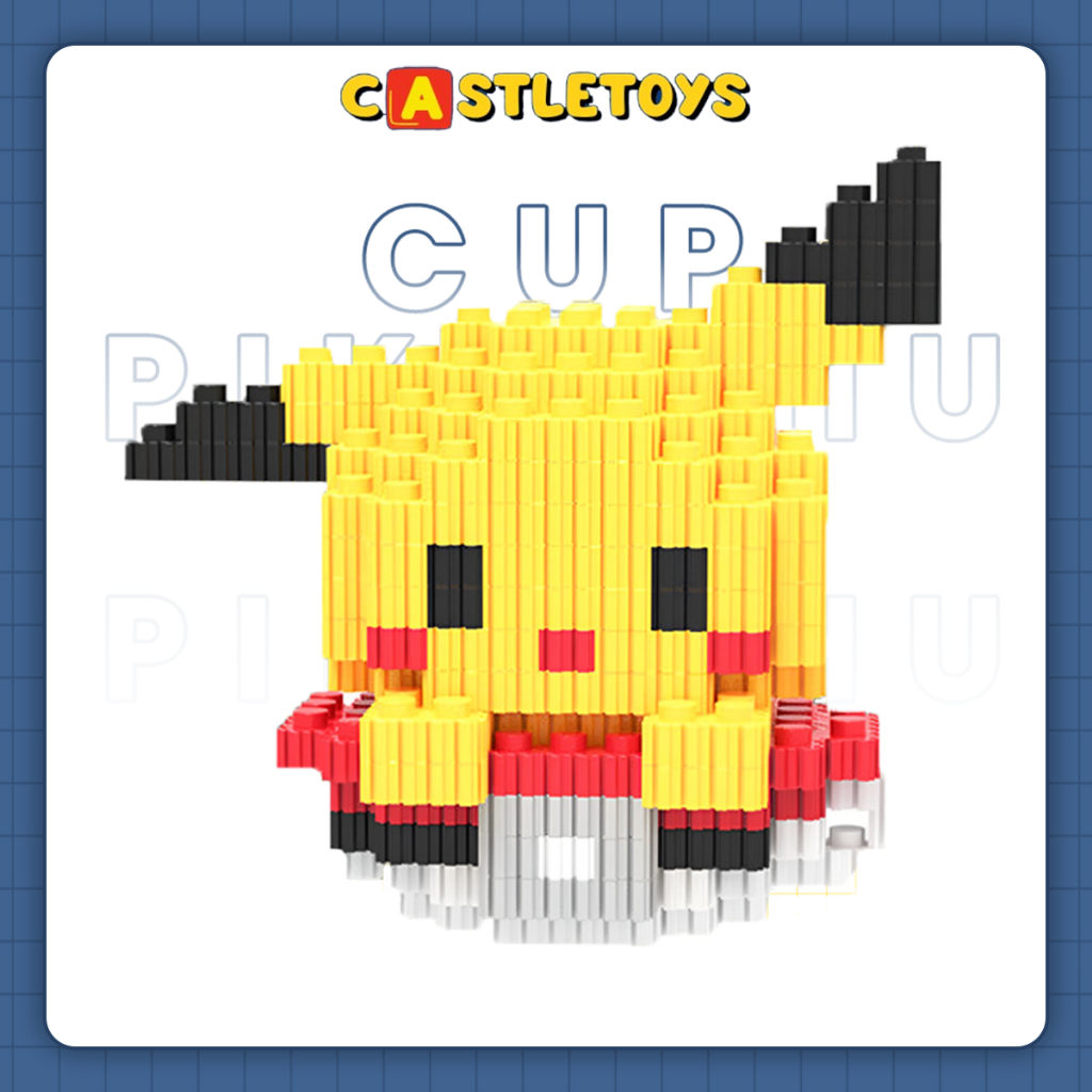 Pikachu Mini Cup Nano Block Toy / Bricks Education Nano Block Toy / 3D ...