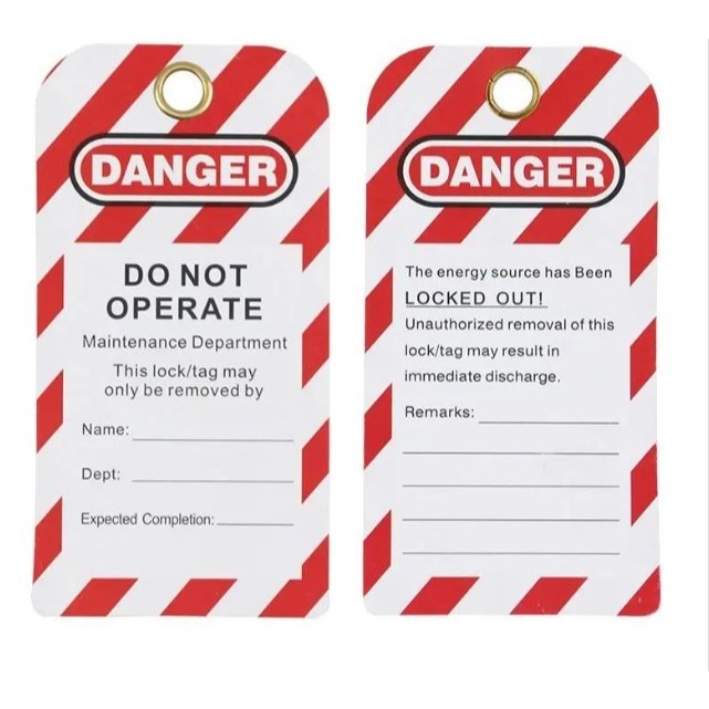Tag out PVC Tag out warning sign Tags Safety Lockout Tagout- LT03 ...