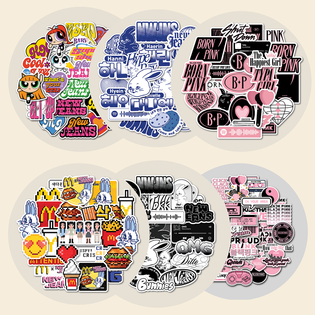 Sticker PACK K GIRL BAND | Tumbler STICKER | Helmet Suitcase LAPTOP ...