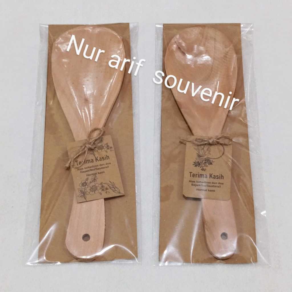 RUSTIC Wooden Ladle SOUVENIR in Plastic Packaging, 50 Pieces | Shopee ...